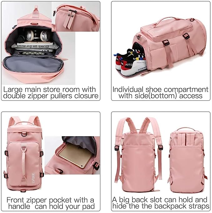 Solo Travel Bag, Multifunctional Travel Bag Pack, Duffle Bag With Shoe Compartment And Wet Pocket, Large Capacity Outdoor Leisure Sports Bag, Travel Backpack For Men And Women, Tote Carry Luggage Bag Solo Travel Bag, Multifunctional Travel Bag Pack, Duffle Bag With Shoe Compartment And Wet Pocket, Large Capacity Outdoor Leisure Sports Bag, Travel Backpack For Men And Women, Tote Carry Luggage Bag
